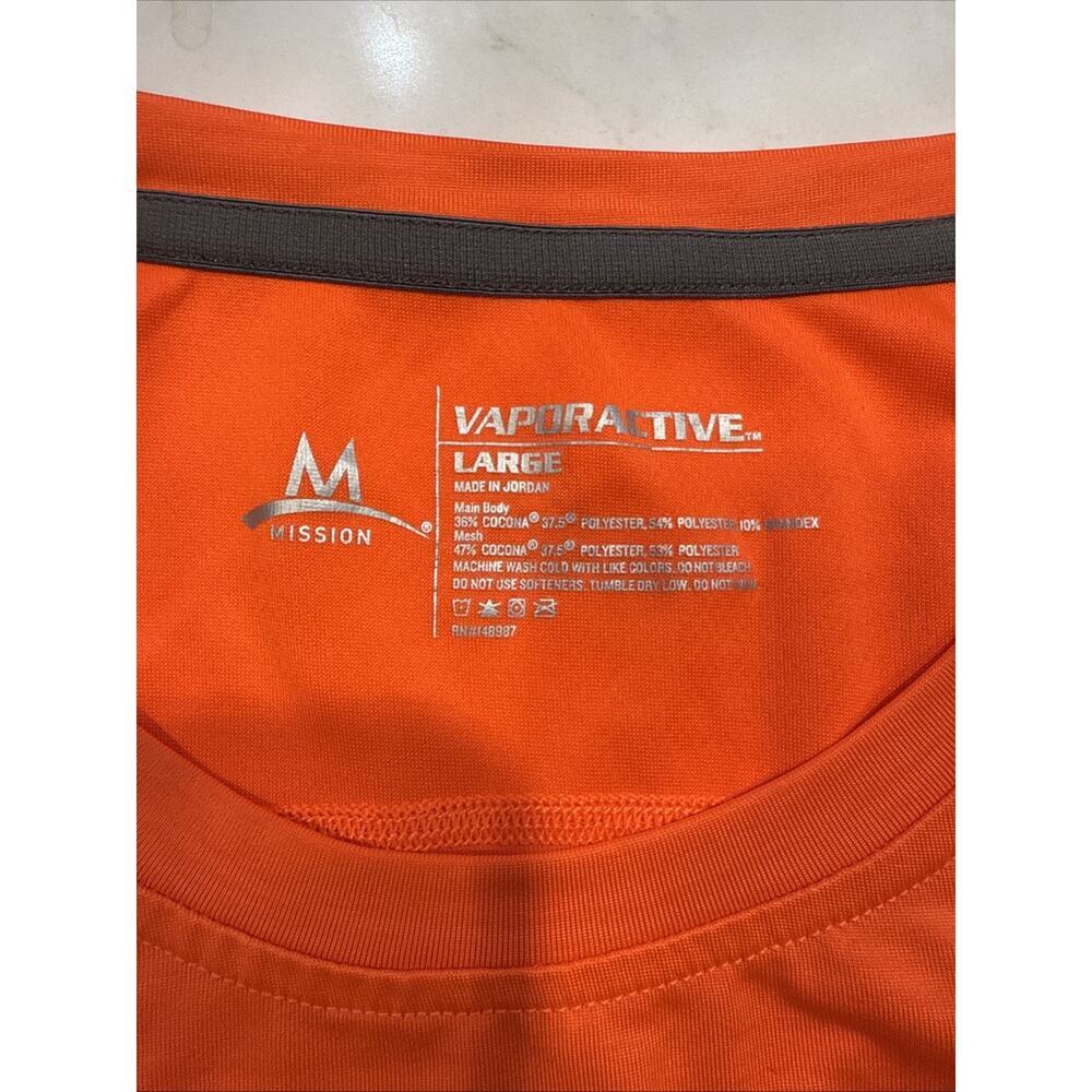Mission VaporActive Performance Compression Shirt (Orange)--SIZE L - Picture 2 of 5